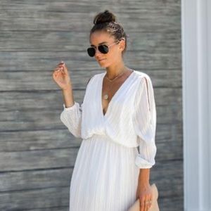 Open Shoulder Maxi Dress